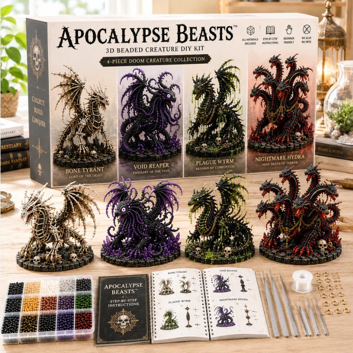 Enchanted 3D Beaded Animal DIY Family Craft Kit