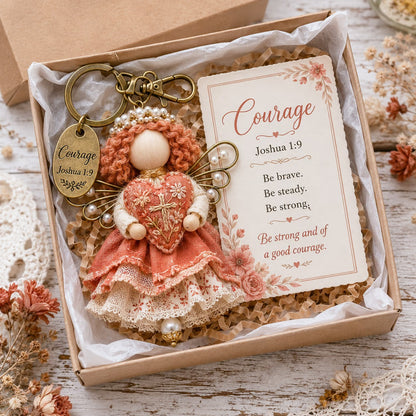 🔥⏳ Last Day 49% OFF – 🪽Inspirational Scripture Keychain Gift Set | Faith Charm, Verse Card & Gift Box