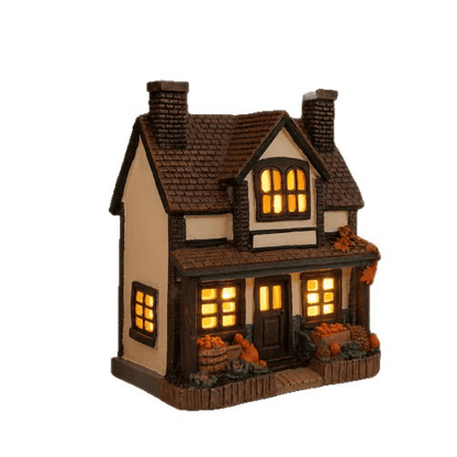 🔥Exclusive Limited Item🍂Vintage Light Up Pumpkin Cottage Halloween Ornament