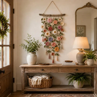 🌸🧶 Ready to Turn Your Wall Into a Cozy Crochet Flower Garden?