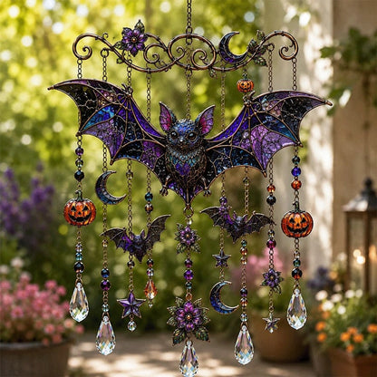 👻🎃 Halloween-Themed Crystal Wind Chime – Bring Spooky Magic to Your Garde