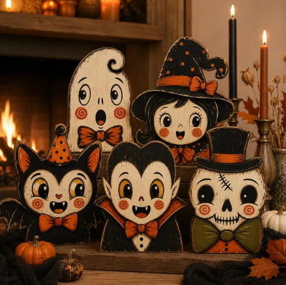 🔥Last Day 49% OFF🔥Vintage Halloween Wooden Character Tabletop Decor