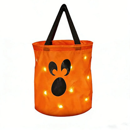 🎃 2026 Sale — Over 19,000 Sold!✨ Halloween Glowing Pumpkin Bag – LED Lights & Spacious Interior 🍬