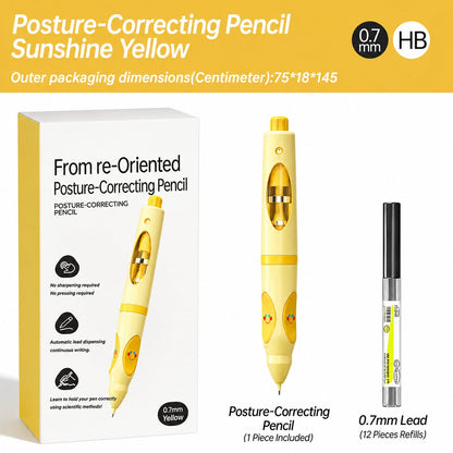 ✏️Ergonomic Writing Trainer Pen – Posture-Correcting Pencil with 12 Refills