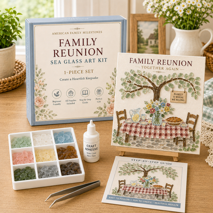 🏡 American Family Milestones Sea Glass Art Kit