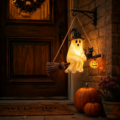 👻💀 Hanging ghost lamp | Eye-Catching Halloween Door Decoration