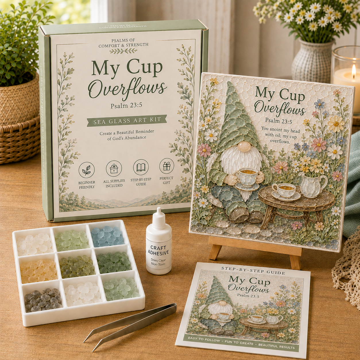 Faithful Gnomes Sea Glass Art Kit