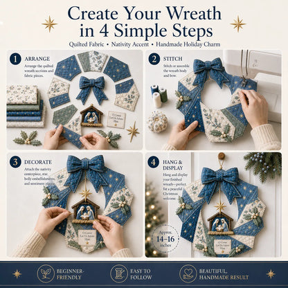 Christmas Fabric Wreath DIY Kit – A Keepsake You’ll Hang with Pride Year After Year💫