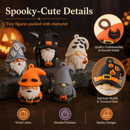 🎁24 unique mini gnomes to collect🎃24 Days of Halloween Gnome Surprise Figures Advent Calendar Box