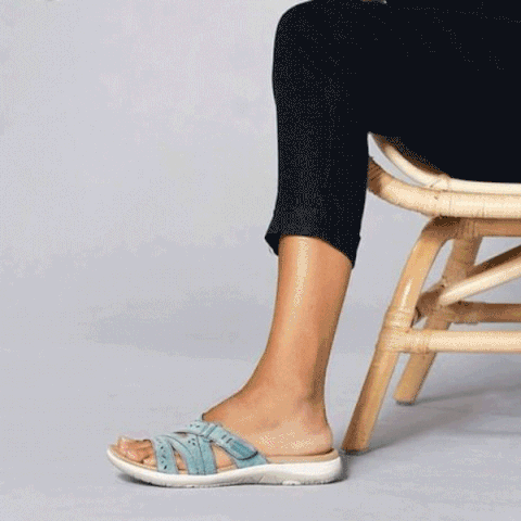 New Comfortable Leather Belt Slippers