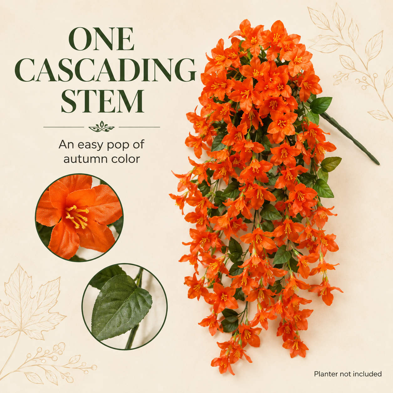 Artificial Hanging Flowers Plants for Outdoors Decor