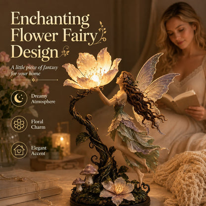 🌙 ✨ Fairy Flower Night Light – Modern Decorative LED Lamp For Cozy Home Space