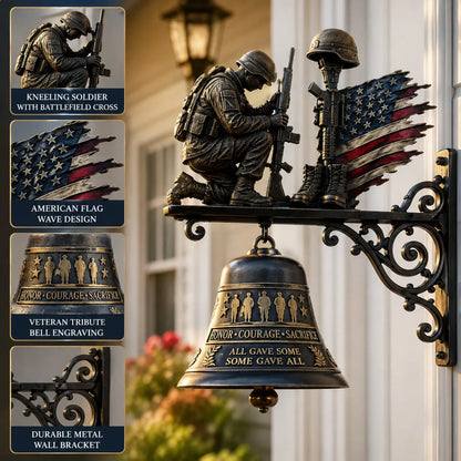 "Honor Courage Sacrifice" Fallen Soldier Wall Bell – A Tribute That Rings Forever