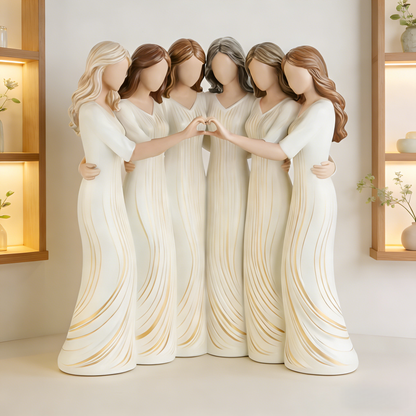 🌊Sisters by My Side, Celebrates Friendships Three Sisters Sculpture