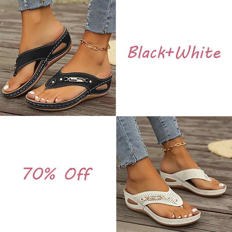 🔥LAST DAY 70% OFF🔥Women's Summer New European and American Style Anti-slip Pain Relief Orthotic Sandals