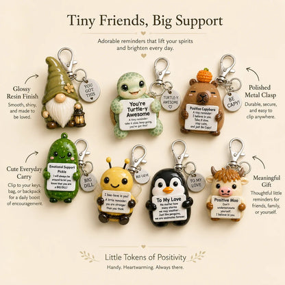 💖 Positive Reminder Keychains – Small Words, Big Comfort