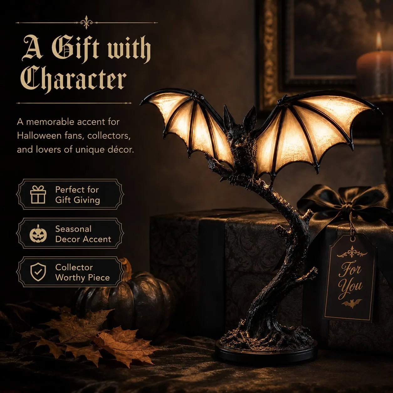 Glowing Bat Desk Lamp