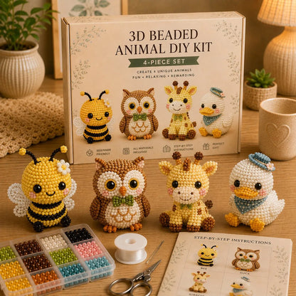 🔥Last Day 50% OFF🧵✨ Tiny 3D Beaded Animal DIY Kit
