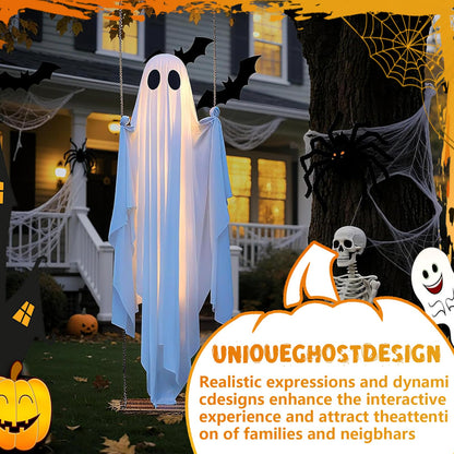 5FT Hanging Porch Ghost Halloween Decor