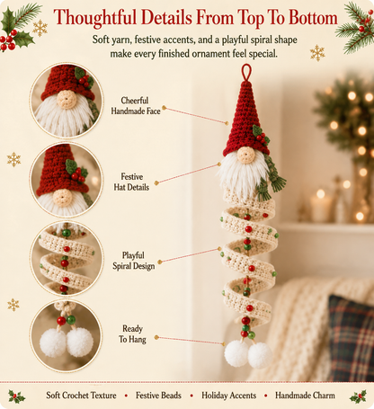 🎄DIY Crochet Gnome Ornament Collection🎉The joy of handicrafts awaits your exploration❤️