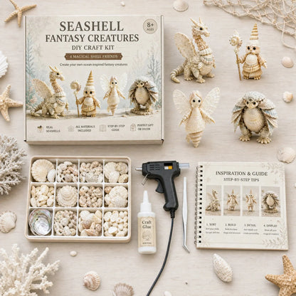 DIY Seashell Craft Kit – Create Ocean-Inspired Shell Figures & Keepsake Decor