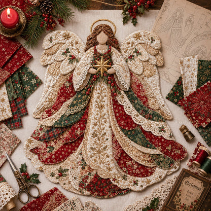 💥🏆Christmas Patchwork Fabric DIY Decor Kit