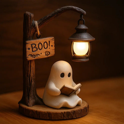 🔥Last Day Promotion 49% OFF - 👻📖Cute Ghost Reading Lantern - BOO!