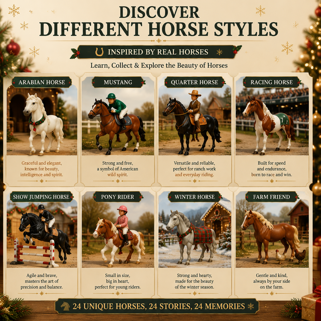 🐴 Christmas Horse Advent Calendar--24 Days of Horse Friends & Holiday Memories 🎄