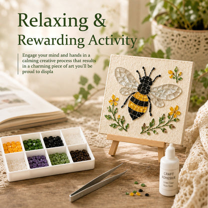 Vintage Watering Can Mosaic Art Kit – DIY Floral Garden Themed Craft, Handmade Indoor & Outdoor Wall Decor