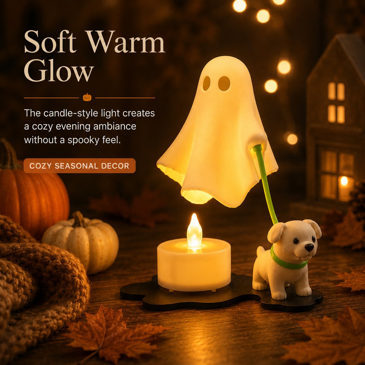 Halloween Puppy Ghost Ornament