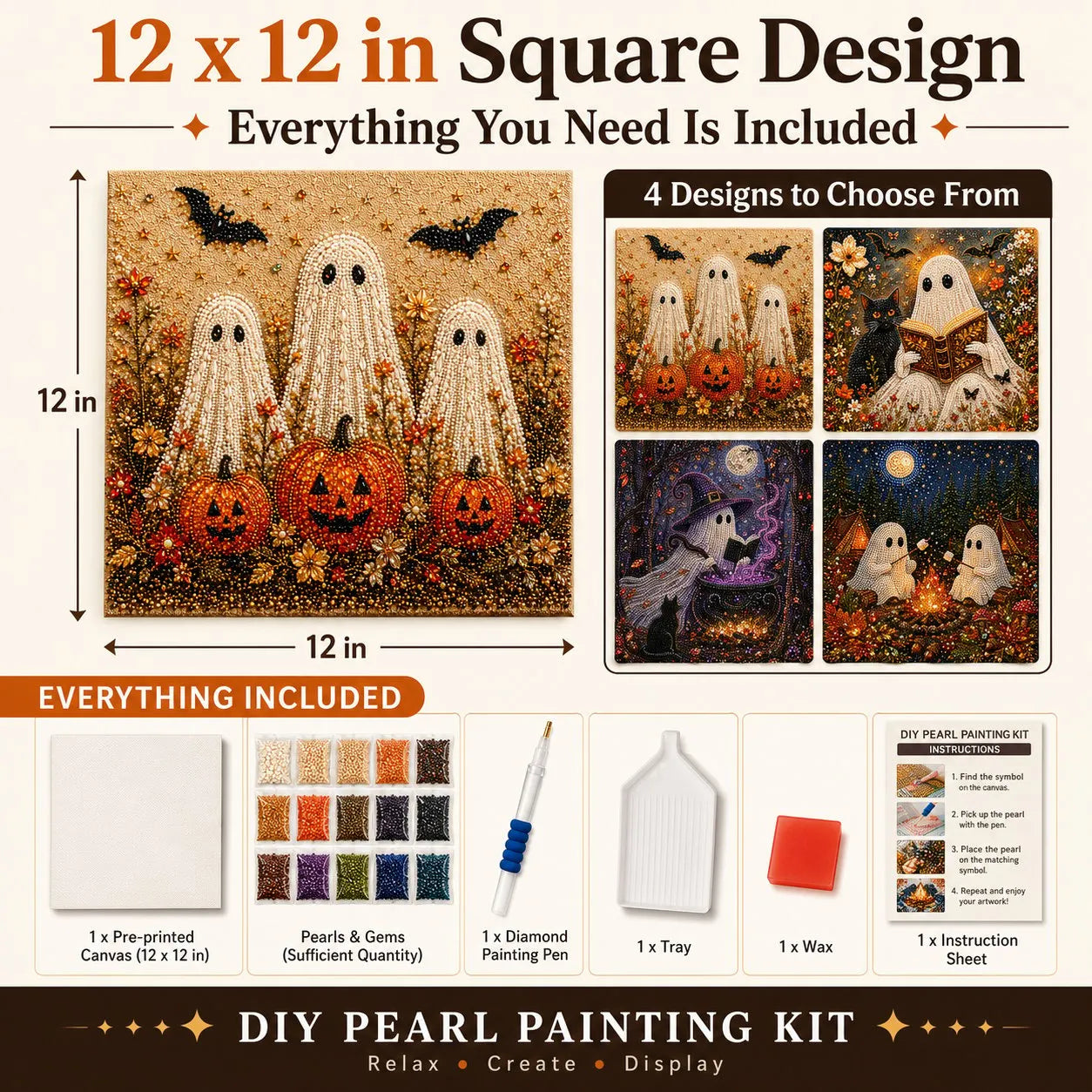 🔥 Last Day 39% OFF -👻Ghost Diamond Painting Kit