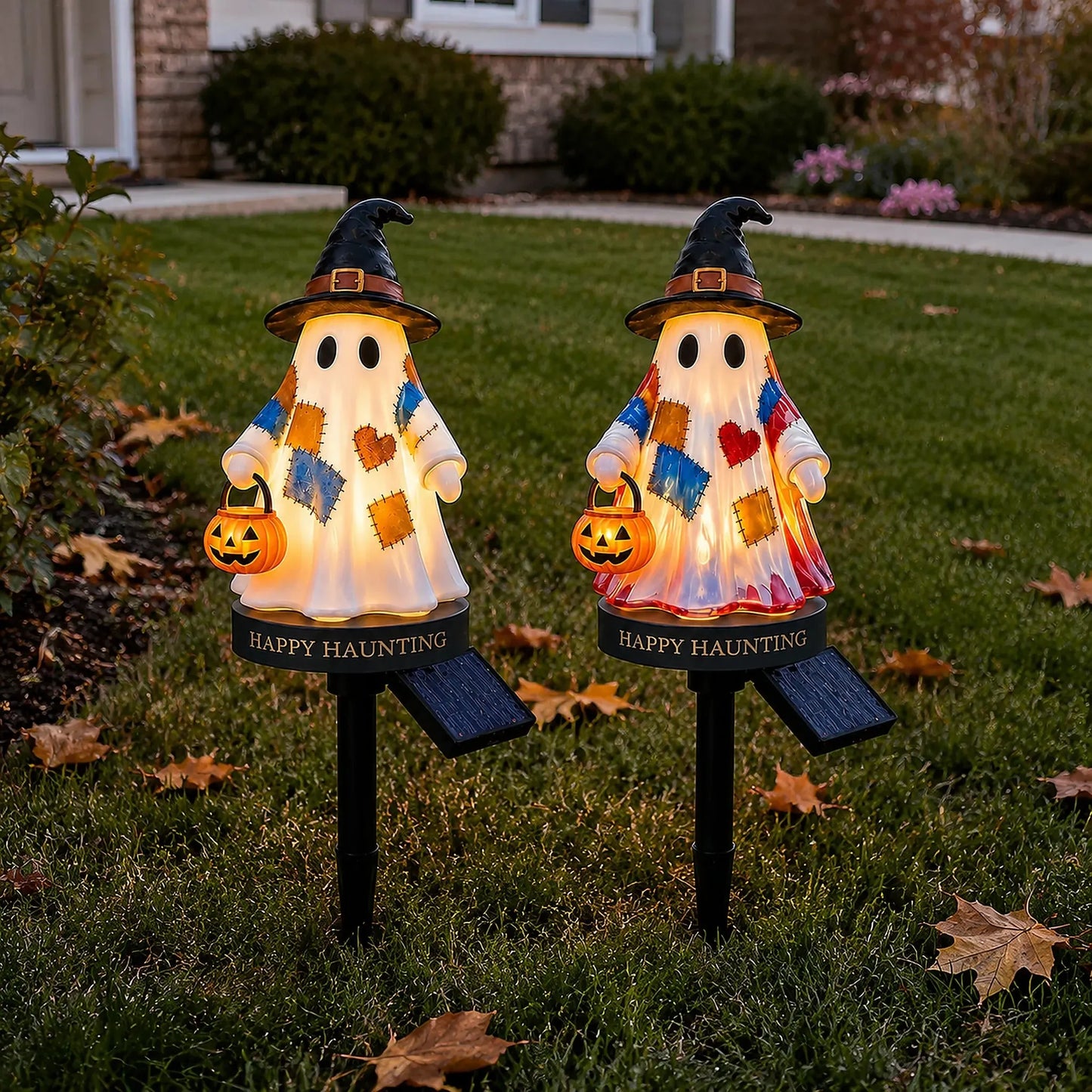 👻 Solar Halloween Ghost Garden Stake
