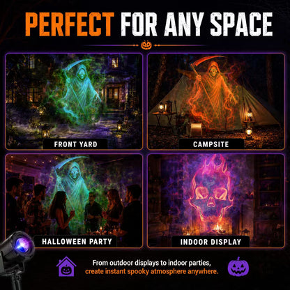 🎃32FT HD Halloween Projector | That Disappoint Your Halloween Party | 10 Unique HD Projection Patterns