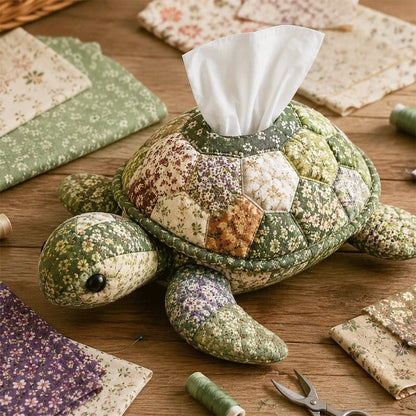 🧵 Quilted sea Animal Tissue Box DIY Kit💖