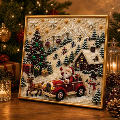 🎄🎅 Premium 3D Pearl Christmas Wall Art Kit