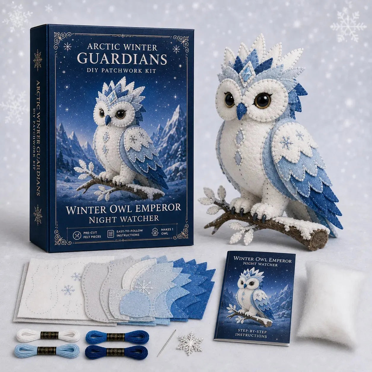 🔥LAST DAY 50% OFF - ❄️Arctic Winter Guardians DIY Patchwork Kit✨