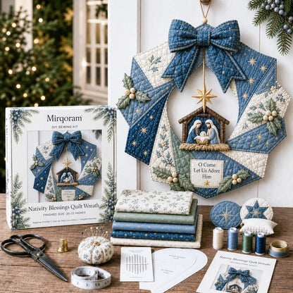 Christmas Fabric Wreath DIY Kit – A Keepsake You’ll Hang with Pride Year After Year💫