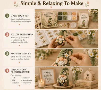 🔥LAST DAY 49% OFF 💕Cozy Gnome DIY Bead Kit Collection