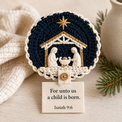 🔥LAST DAY 49% OFF - DIY Nativity Crochet Coaster Kit – A Meaningful Christmas Craft