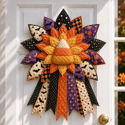 💥DIY Quilted Halloween Pumpkin Door Hanger Kit (✨Beginner-Friendly)