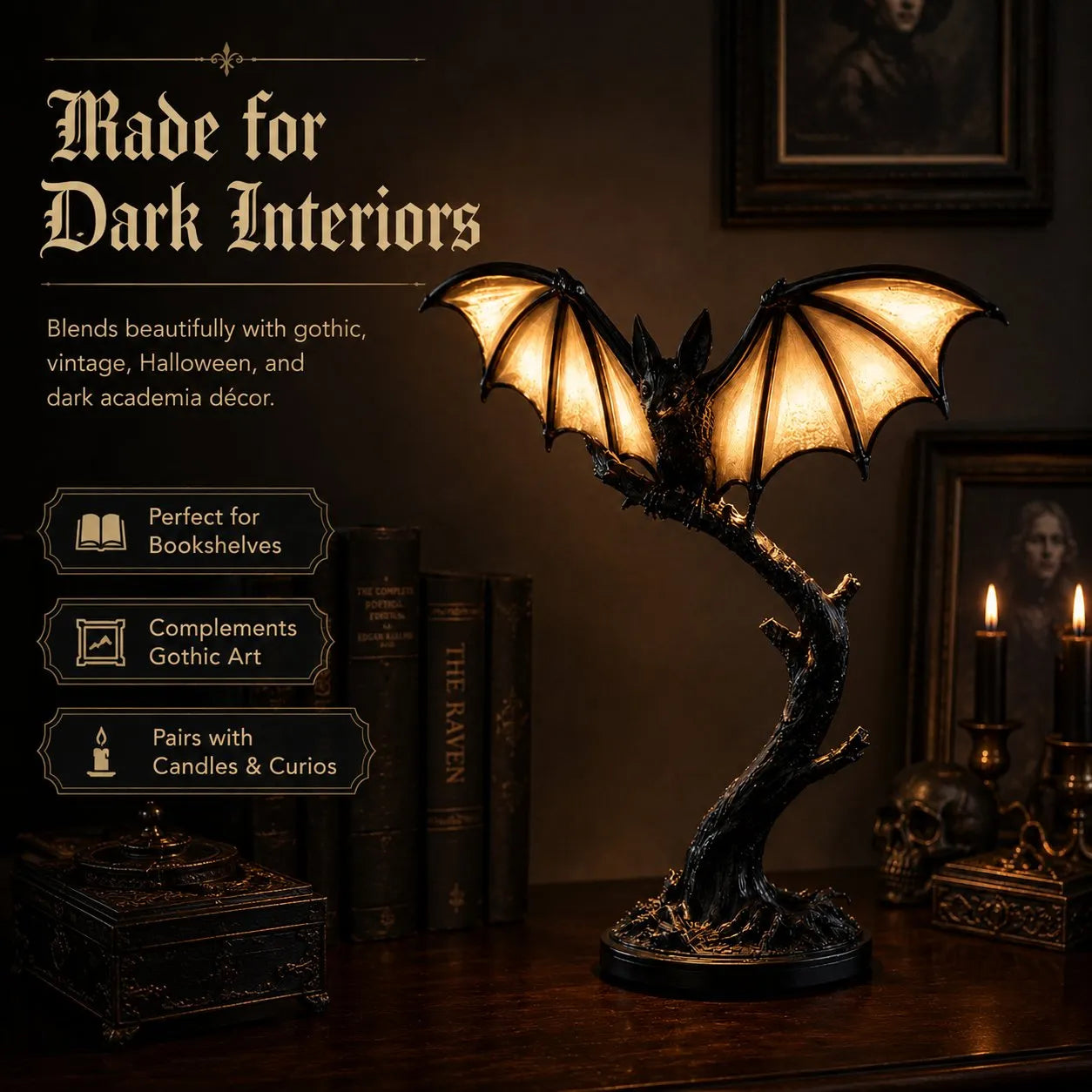 Glowing Bat Desk Lamp