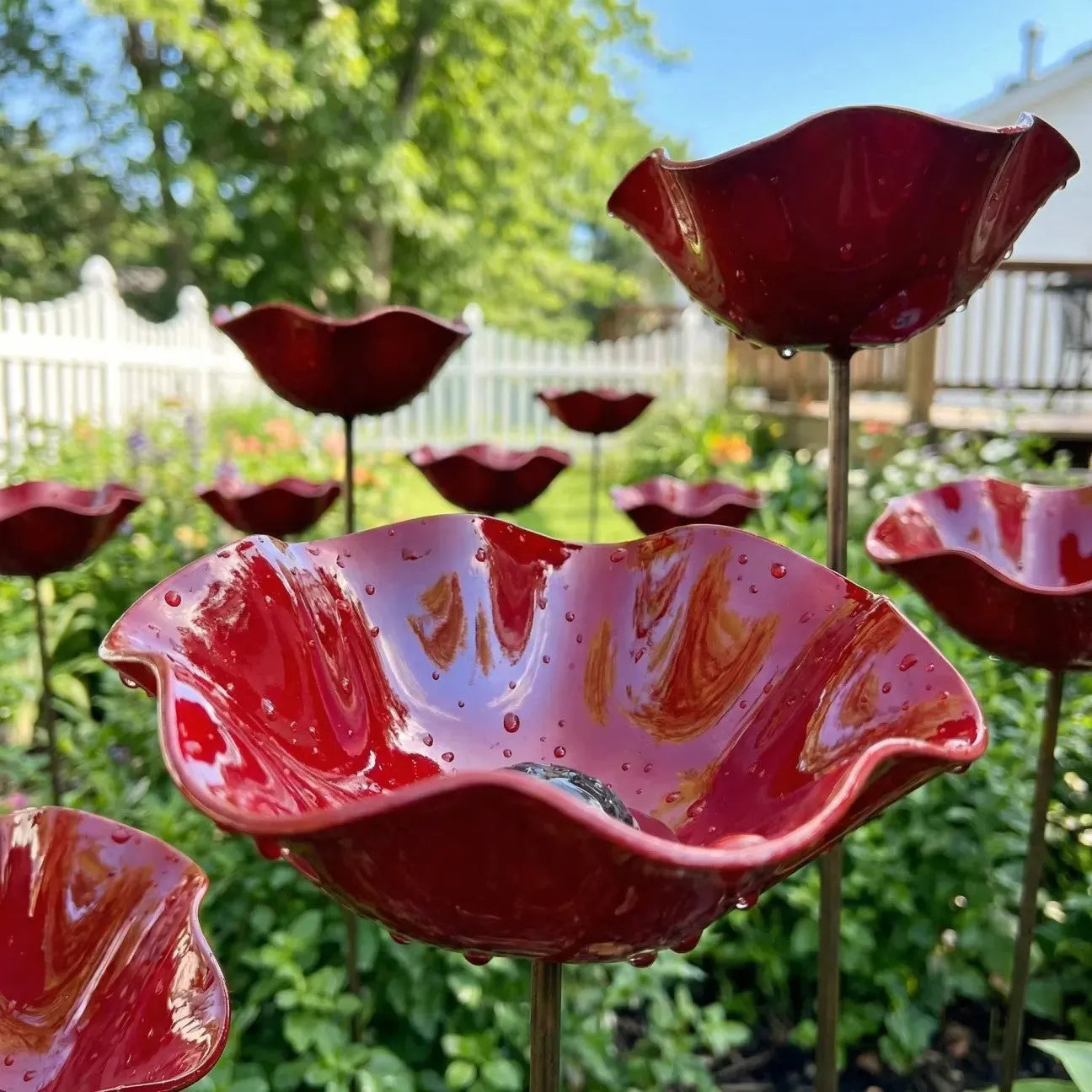 💖🎁2026 Mother's Day Gifts 50% Off--🎁Handmade Metal Flower Garden Stake🐦