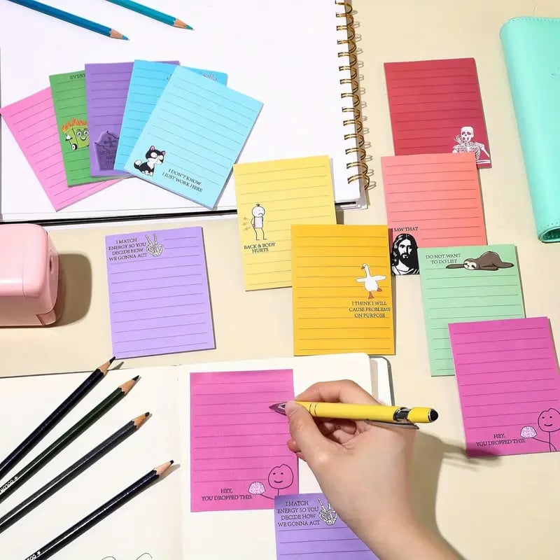 💼😂 12 Funny Sticky Notes for the Office – Because Every Desk Needs a Little Attitude