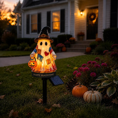 👻 Solar Halloween Ghost Garden Stake