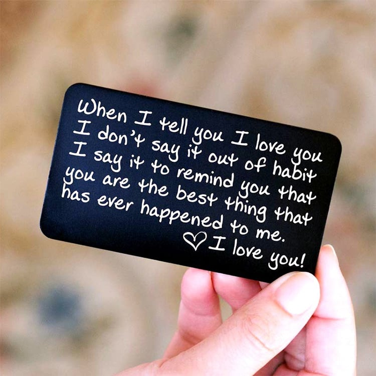 Last Day 69% OFF - ✍️Metal Engraved Card - Message of Love💞