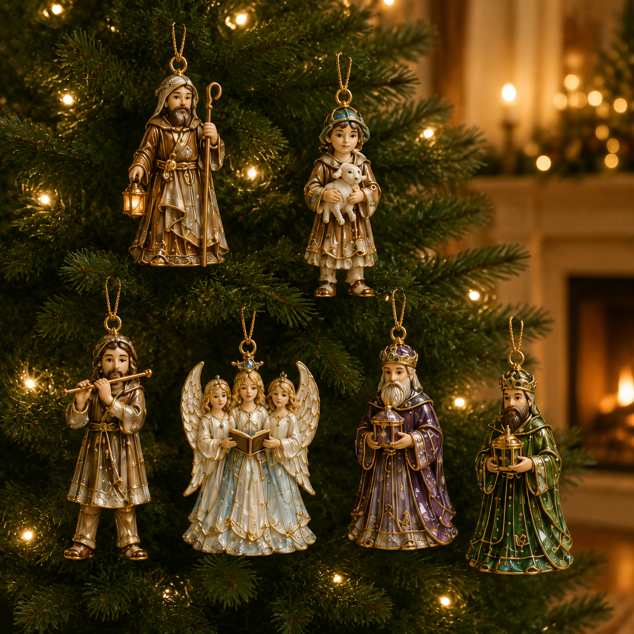 2027 Fellime®Nativity Story Advent Calendar – 24-Day Christmas Countdown Ornament Set