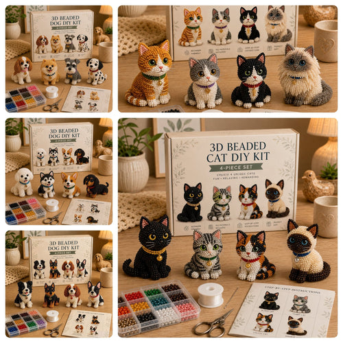 🐾 3D Beaded Pet DIY Kit