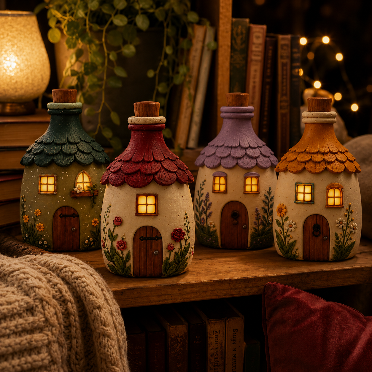 Lighted Storybook Cottage Figurine