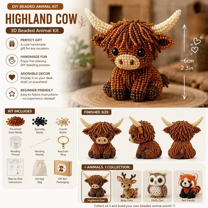 🔥Last Day 50% OFF🧵✨ Tiny 3D Beaded Animal DIY Kit