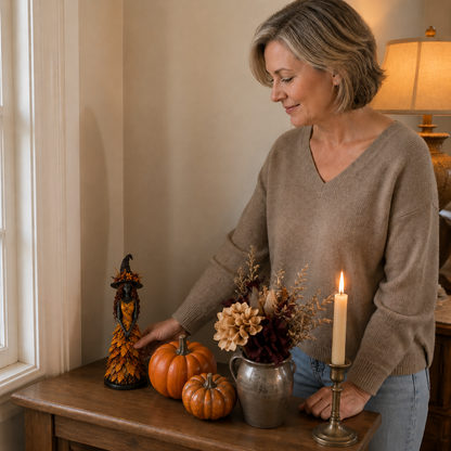 The Fall Witch Figure That's Elegant, Not Spooky